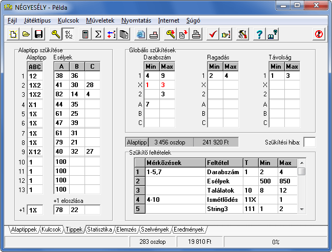 Tippek s szktsi lehetsgek